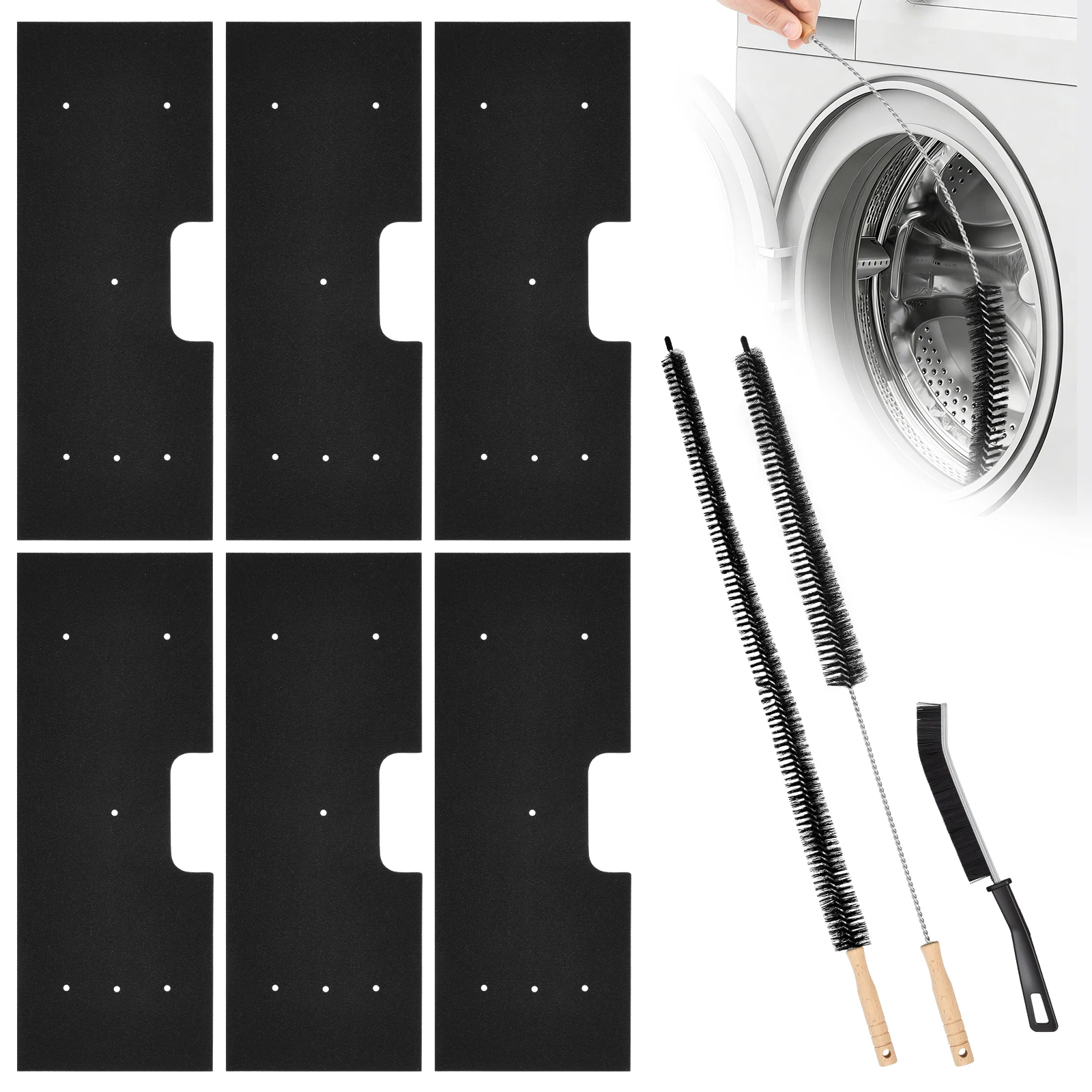 Dryer Vent Cleaning Kit Foam Filter for PFQ97HSPVDS WH01X35719 Replacement Washable Sponge Reusable Mesh Crevice Brush Set
Dryer Vent Cleaning Kit Foam Filter for PFQ97HSPVDS WH01X35719 Replacement Washable Sponge Reusable Mesh Crevice Brush Set