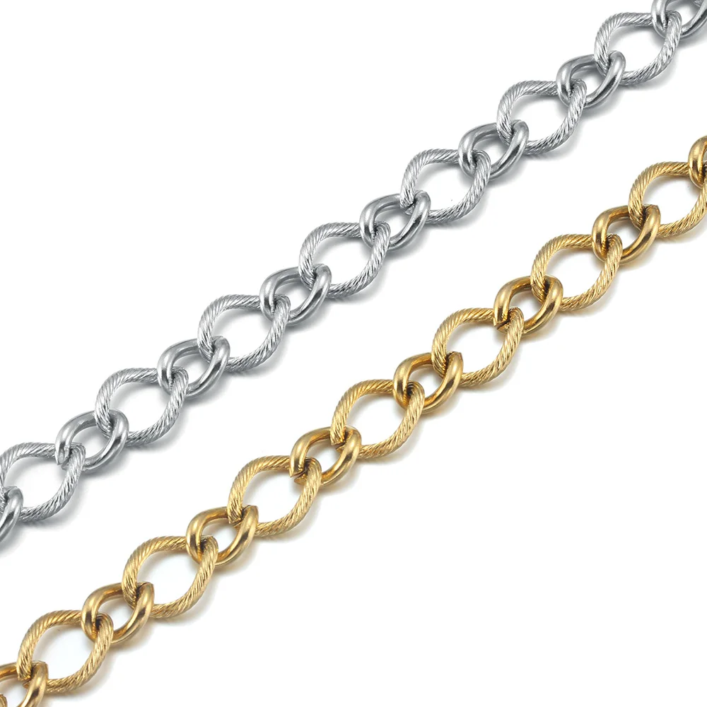 1-2 Meter/Lot Stainless Steel Twisted Chain Chunky DIY Jewelry Making For Bracelet Necklace Supplies Wholesale Accessories
1-2 Meter/Lot Stainless Steel Twisted Chain Chunky DIY Jewelry Making For Bracelet Necklace Supplies Wholesale Accessories