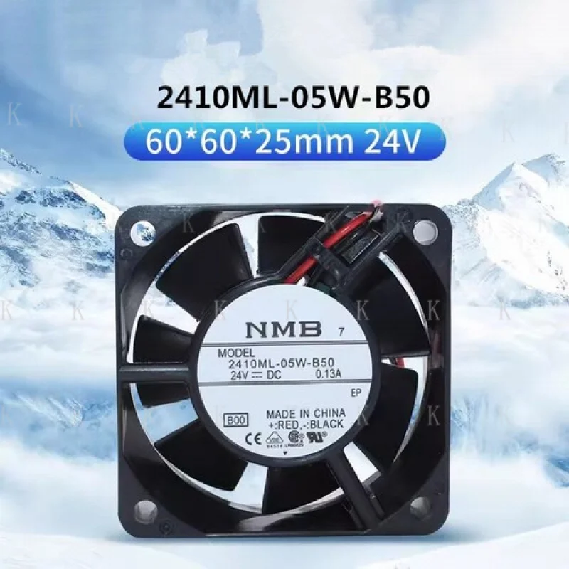 C 1pcs FOR NMB 2410ML-05W-B50 6025 DC24V 0.13A 6CM 2-PIN Inverter Cooling Fan
C 1pcs FOR NMB 2410ML-05W-B50 6025 DC24V 0.13A 6CM 2-PIN Inverter Cooling Fan