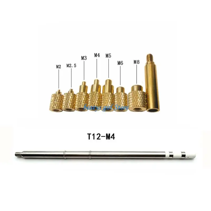 C7AB Bronze And Stainless Steel Heat Set Insert Tool Hot Melt Insert Nut Insertion