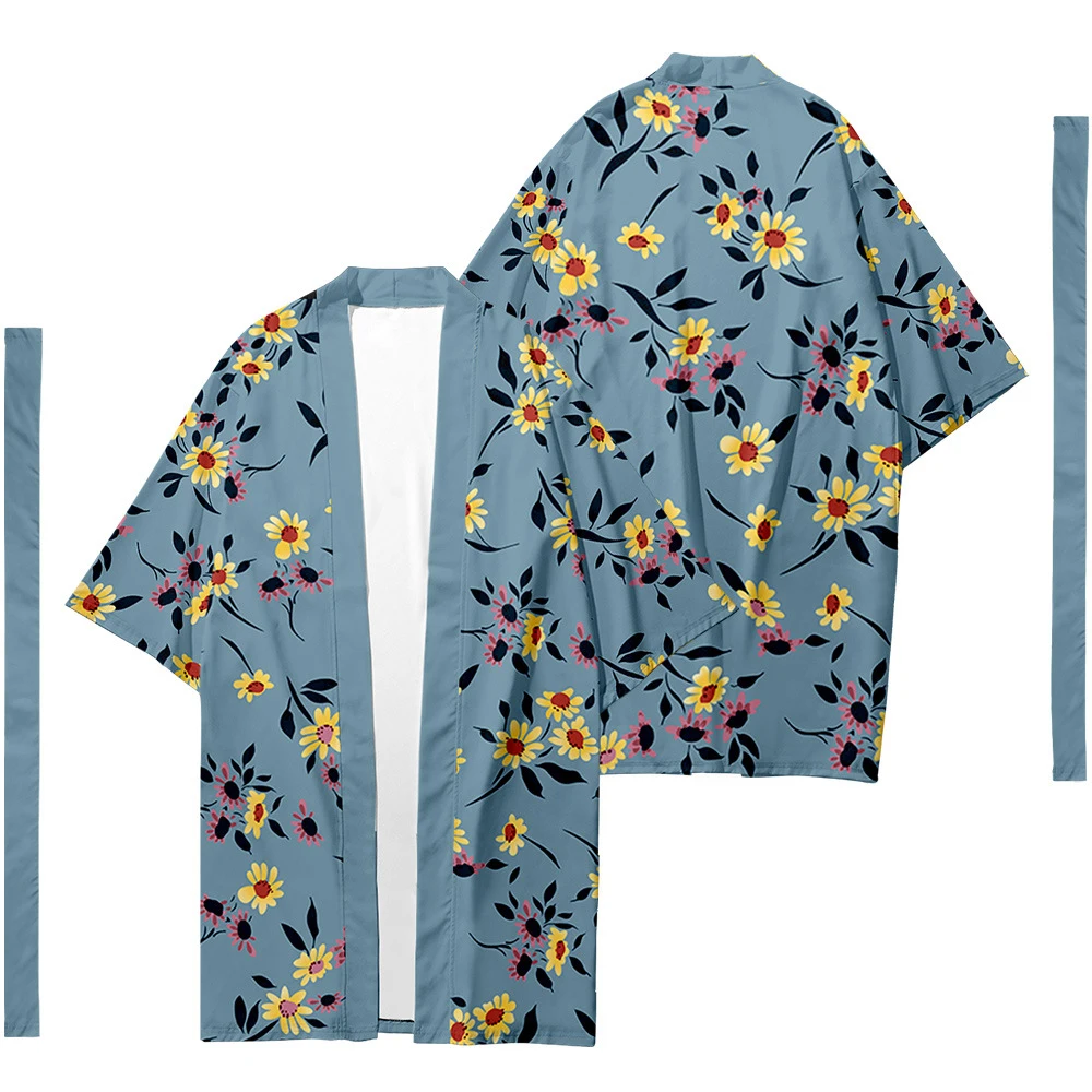 Men's Japanese Traditional Ethnic Long Kimono Cardigan Women's Kimono Floral Floral Pattern Kimono Shirt Yukata Jacket 7
Men's Japanese Traditional Ethnic Long Kimono Cardigan Women's Kimono Floral Floral Pattern Kimono Shirt Yukata Jacket 7