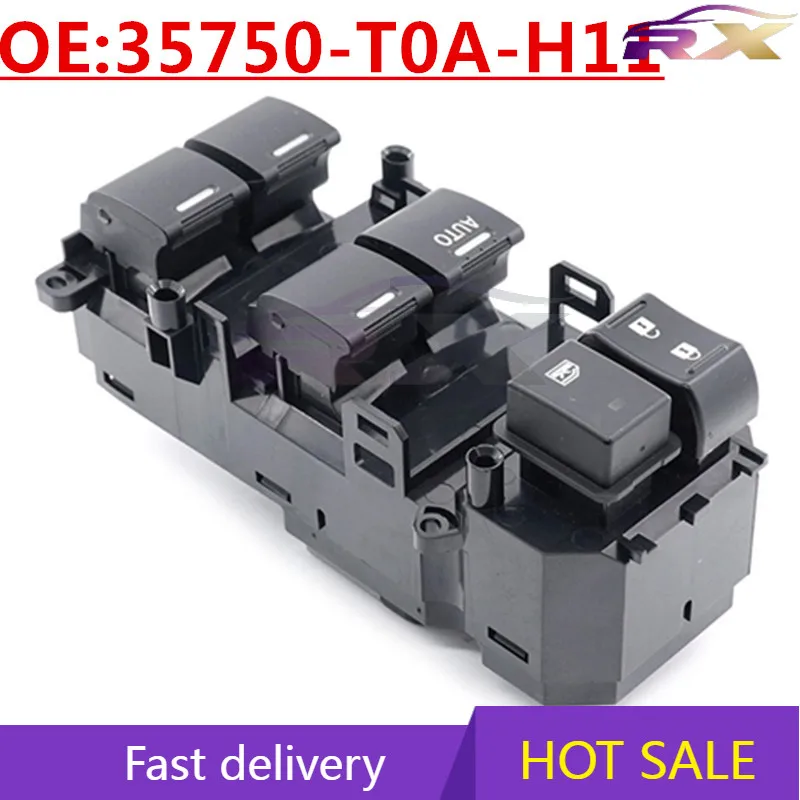 OEM:35750-T0A-H11 Power Window Master Control Switch For 2014-2017 Honda CRV
OEM:35750-T0A-H11 Power Window Master Control Switch For 2014-2017 Honda CRV