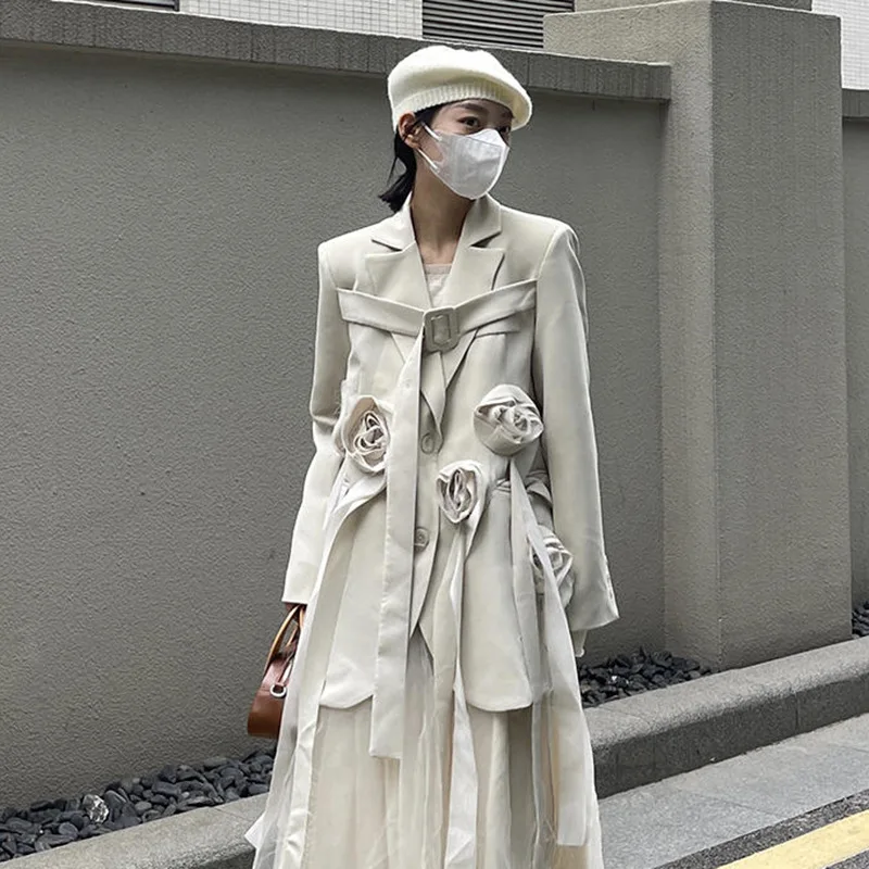 Yamamoto style niche three-dimensional flower design sense of loose right shoulder high-level sense of suit jacket
Yamamoto style niche three-dimensional flower design sense of loose right shoulder high-level sense of suit jacket