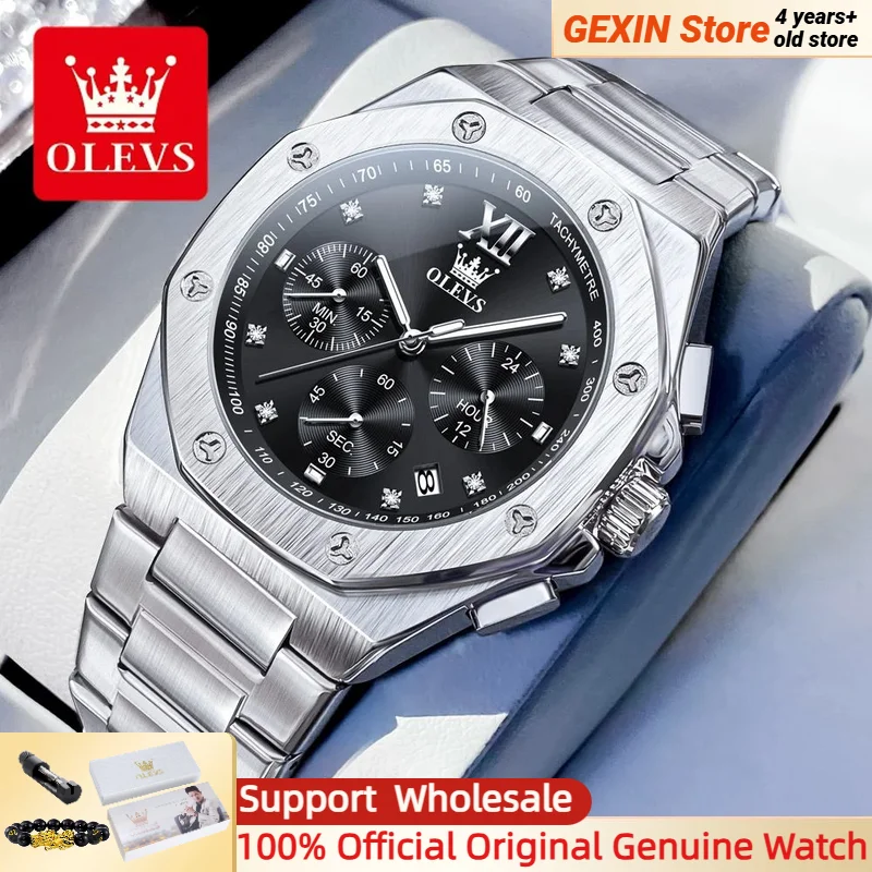 OLEVS Quartz Watches for Men Polygonal Design Multifunctional Chronograph Waterproof Original Watches Man 2024 Trend NEW
OLEVS Quartz Watches for Men Polygonal Design Multifunctional Chronograph Waterproof Original Watches Man 2024 Trend NEW