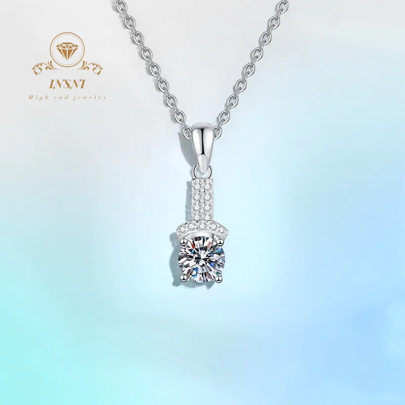 1CT D Color Moissanite S925 Sterling Silver Luxury Unique Pendant Women's Necklace GBA Certified Minimalist Jewelry Free Giftbox
1CT D Color Moissanite S925 Sterling Silver Luxury Unique Pendant Women's Necklace GBA Certified Minimalist Jewelry Free Giftbox