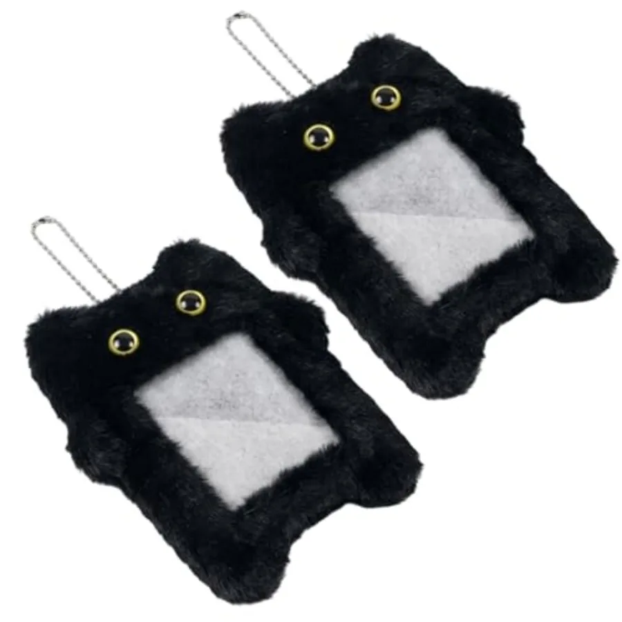 2Pcs Photocard Holder Keychain, Cute Photocard Holder with Black Cat Plush, for Card Storage and Display, Convenient for Card C
2Pcs Photocard Holder Keychain, Cute Photocard Holder with Black Cat Plush, for Card Storage and Display, Convenient for Card C