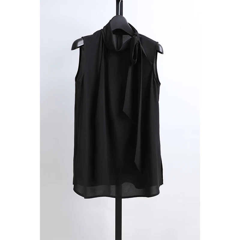Awei Summer Women's Shirt Versatile Slimming Silk Necktie Breathable Acetate Fiber Sleeveless Straight Cut Daily Wear
Awei Summer Women's Shirt Versatile Slimming Silk Necktie Breathable Acetate Fiber Sleeveless Straight Cut Daily Wear