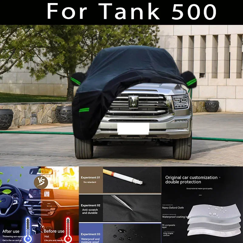 For Tank 500 Outdoor Protection Full Car Covers Snow Cover Sunshade Waterproof Dustproof Exterior Car accessories
For Tank 500 Outdoor Protection Full Car Covers Snow Cover Sunshade Waterproof Dustproof Exterior Car accessories