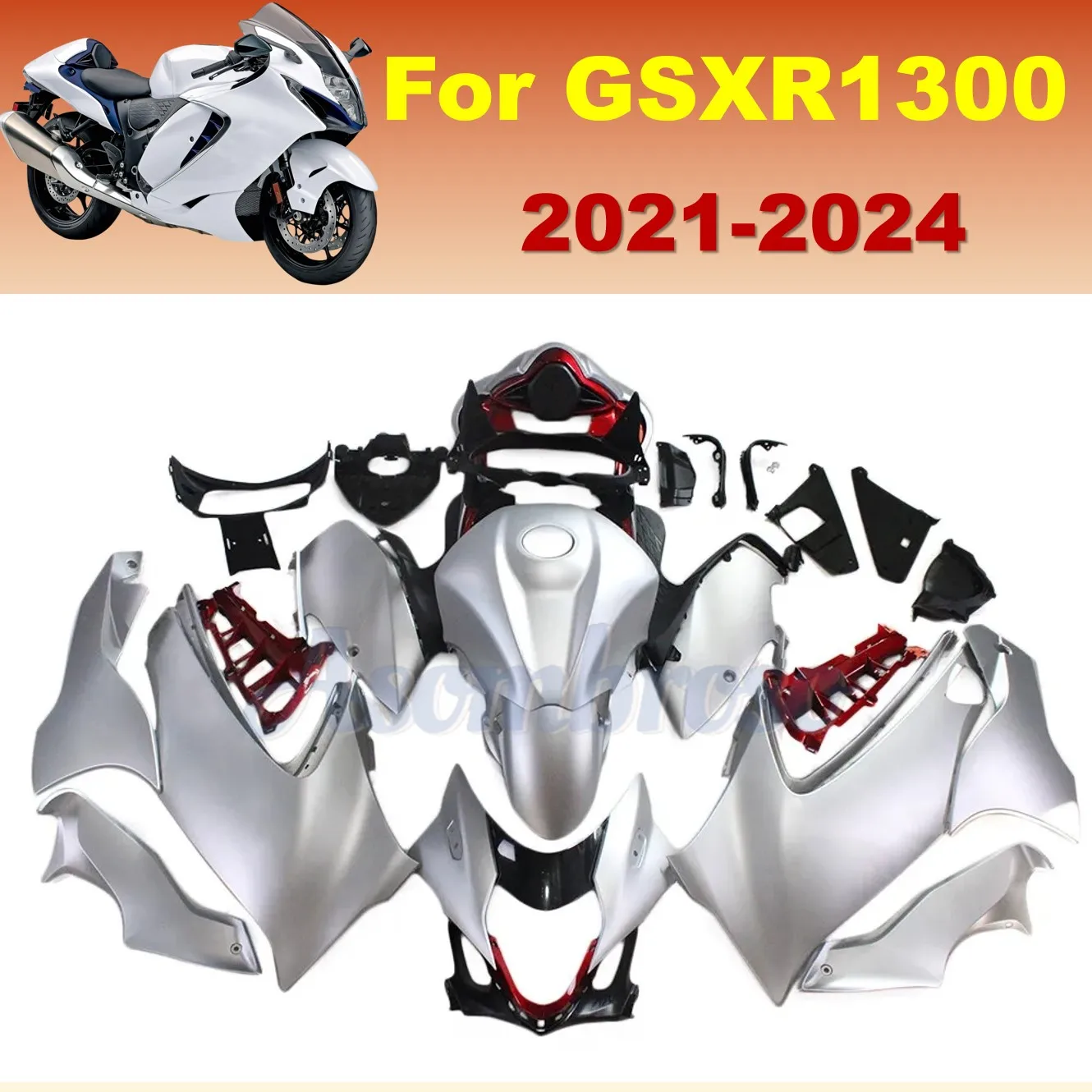 Great Quality ABS Plastic Fairings Kit for Hayabusa GSXR1300R 2021 2022 2023 2024 GSX 1300R Motocycle Parts Bodywork Cover
Great Quality ABS Plastic Fairings Kit for Hayabusa GSXR1300R 2021 2022 2023 2024 GSX 1300R Motocycle Parts Bodywork Cover