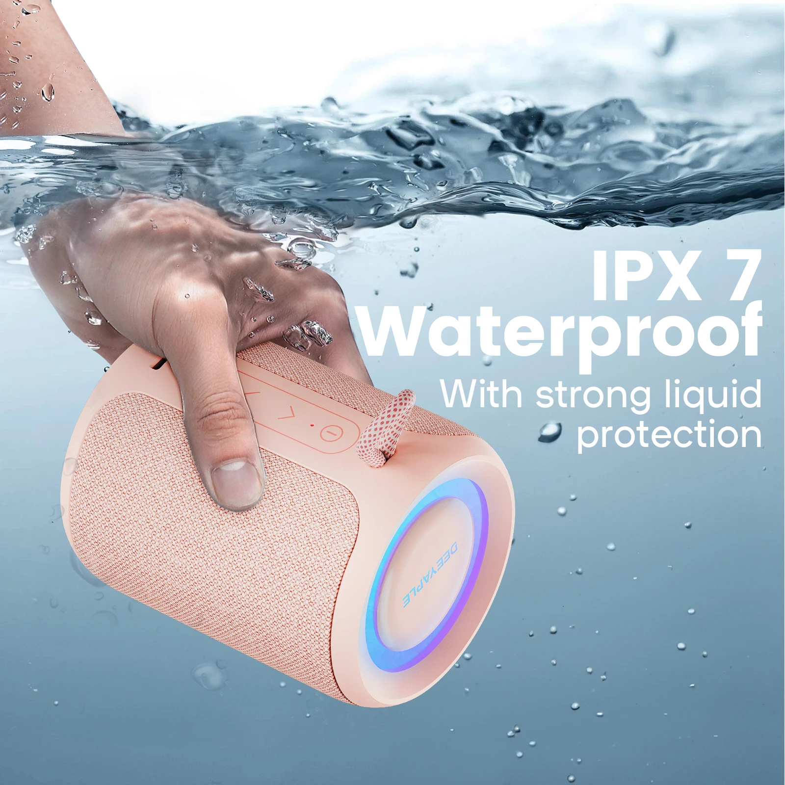Wisetiger Deeyaple P1S Mini Portable Bluetooth Speaker 15W IPX7 Waterproof Wireless Speaker with Bass Boost TWS RGB Light
Wisetiger Deeyaple P1S Mini Portable Bluetooth Speaker 15W IPX7 Waterproof Wireless Speaker with Bass Boost TWS RGB Light