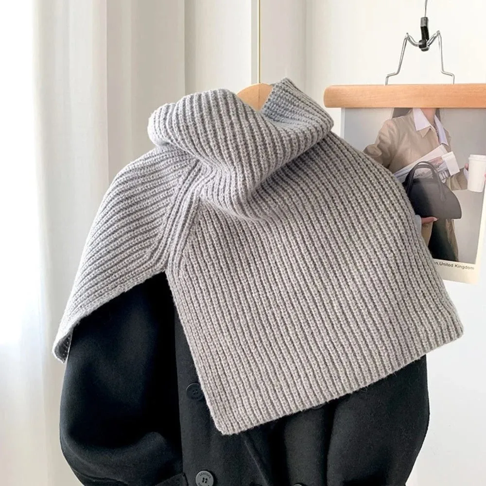 Simple Pullover Knitted Shawl Warm Irregular High Neck Scarf Cloak Korean Style Women Cape Girl
Simple Pullover Knitted Shawl Warm Irregular High Neck Scarf Cloak Korean Style Women Cape Girl