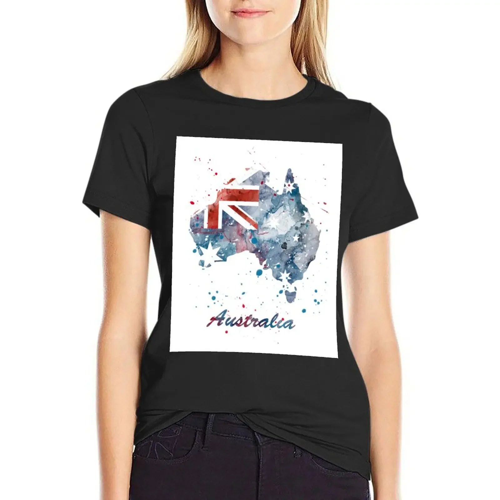 Australia Watercolour Map T-Shirt Blouse anime clothes quick-drying rock and roll t shirts for Women
Australia Watercolour Map T-Shirt Blouse anime clothes quick-drying rock and roll t shirts for Women