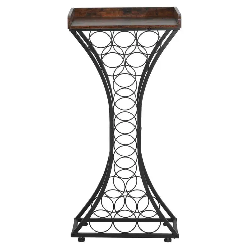 15 Bottle Wine Rack, Freestanding Floor Wine Holder Stand Liquor Cabinet with Wood Tabletop, Easy Assembly Floor Storage Rack, For Home Bar Kitchen Living Room Dining Room, Black
15 Bottle Wine Rack, Freestanding Floor Wine Holder Stand Liquor Cabinet with Wood Tabletop, Easy Assembly Floor Storage Rack, For Home Bar Kitchen Living Room Dining Room, Black
