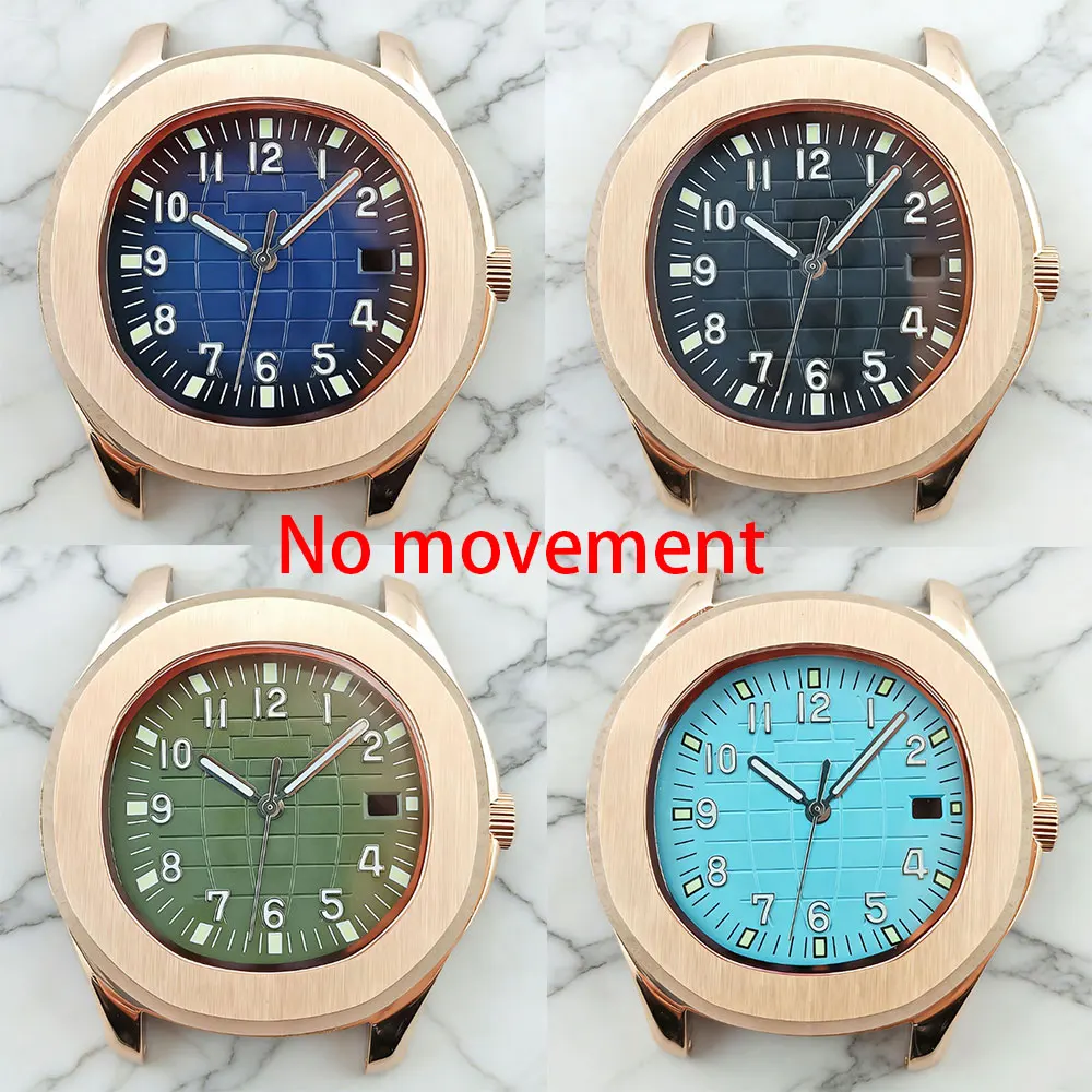 42mm rose gold aquanaut watch case 316L stainless steel sapphire glass suitable for NH35 NH36 movement rose gold strap
42mm rose gold aquanaut watch case 316L stainless steel sapphire glass suitable for NH35 NH36 movement rose gold strap