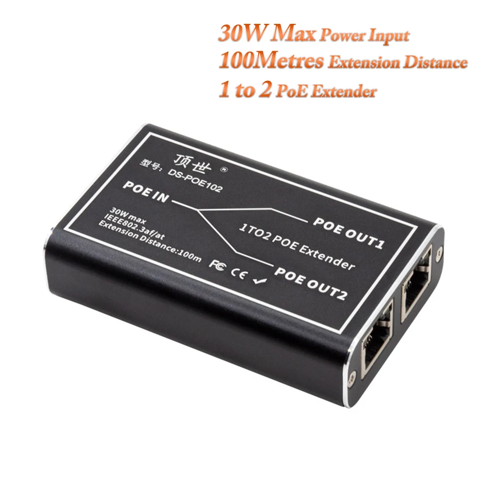 PEGATAH Gigabit POE Extender 2 Port 100/1000M Network Switch Repeater 30W IEEE802.3af/at Plug&Play for PoE Switch NVR IP Camera
PEGATAH Gigabit POE Extender 2 Port 100/1000M Network Switch Repeater 30W IEEE802.3af/at Plug&Play for PoE Switch NVR IP Camera