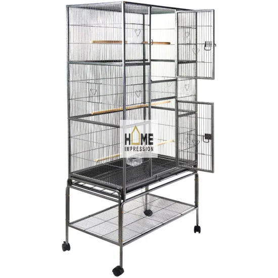 Wholesale Large BIrd Cages & Pet Cages Black Metal Luxury Pet Cages
Wholesale Large BIrd Cages & Pet Cages Black Metal Luxury Pet Cages