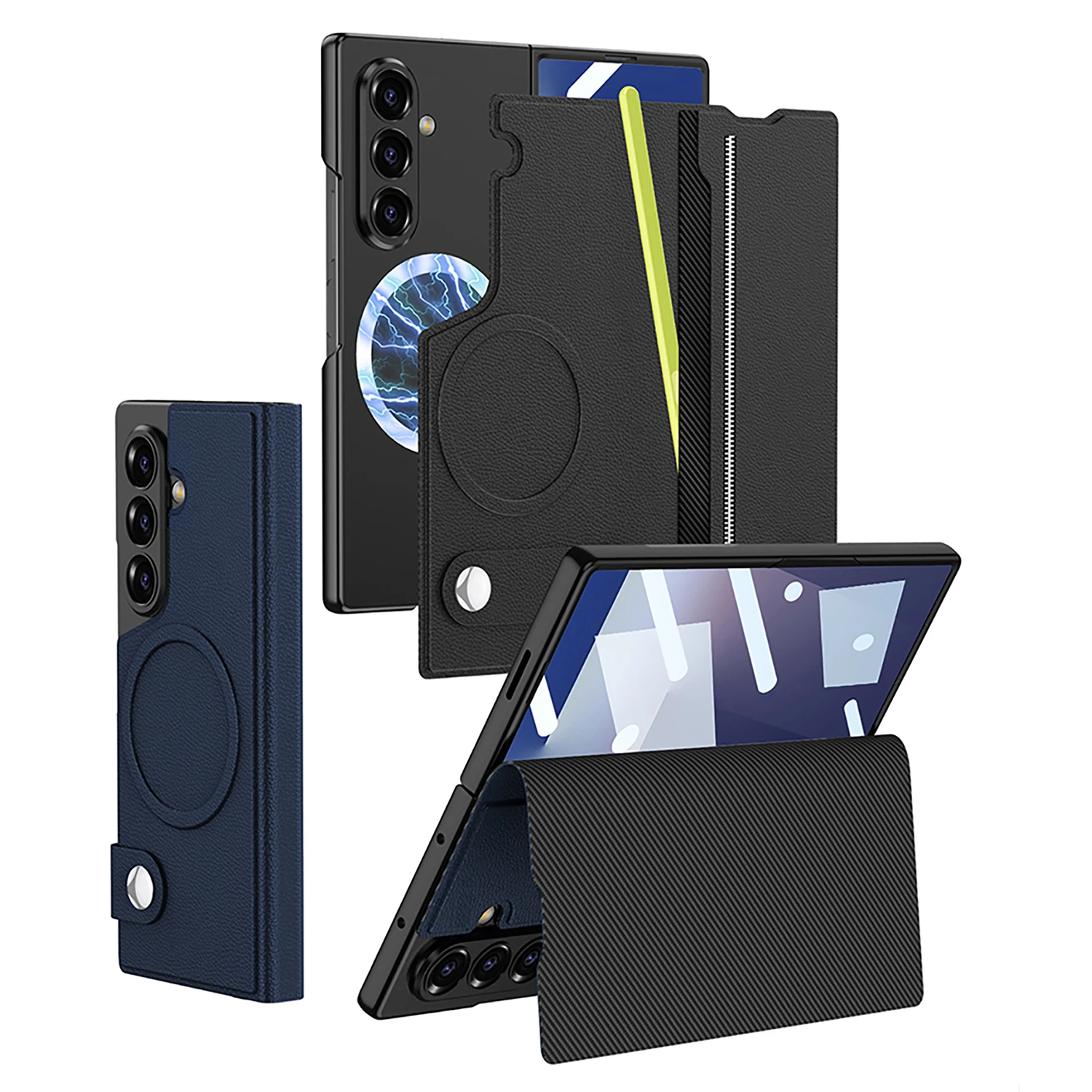 Чехол для Samsung Galaxy Z Fold 7, роскошный чехол из искусственной кожи с откидной крышкой, магнитная защитная задняя крышка с беспроводной зарядкой для Z Fold 7, чехол
Чехол для Samsung Galaxy Z Fold 7, роскошный чехол из искусственной кожи с откидной крышкой, магнитная защитная задняя крышка с беспроводной зарядкой для Z Fold 7, чехол