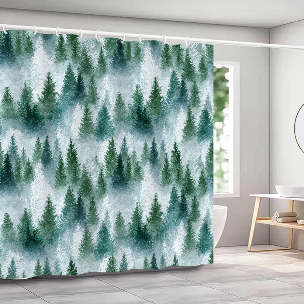 Christmas Shower Curtain, Bathroom Decorative Christmas tree fabric Shower Curtain, Waterproof Shower Curtain with Hooks
Christmas Shower Curtain, Bathroom Decorative Christmas tree fabric Shower Curtain, Waterproof Shower Curtain with Hooks