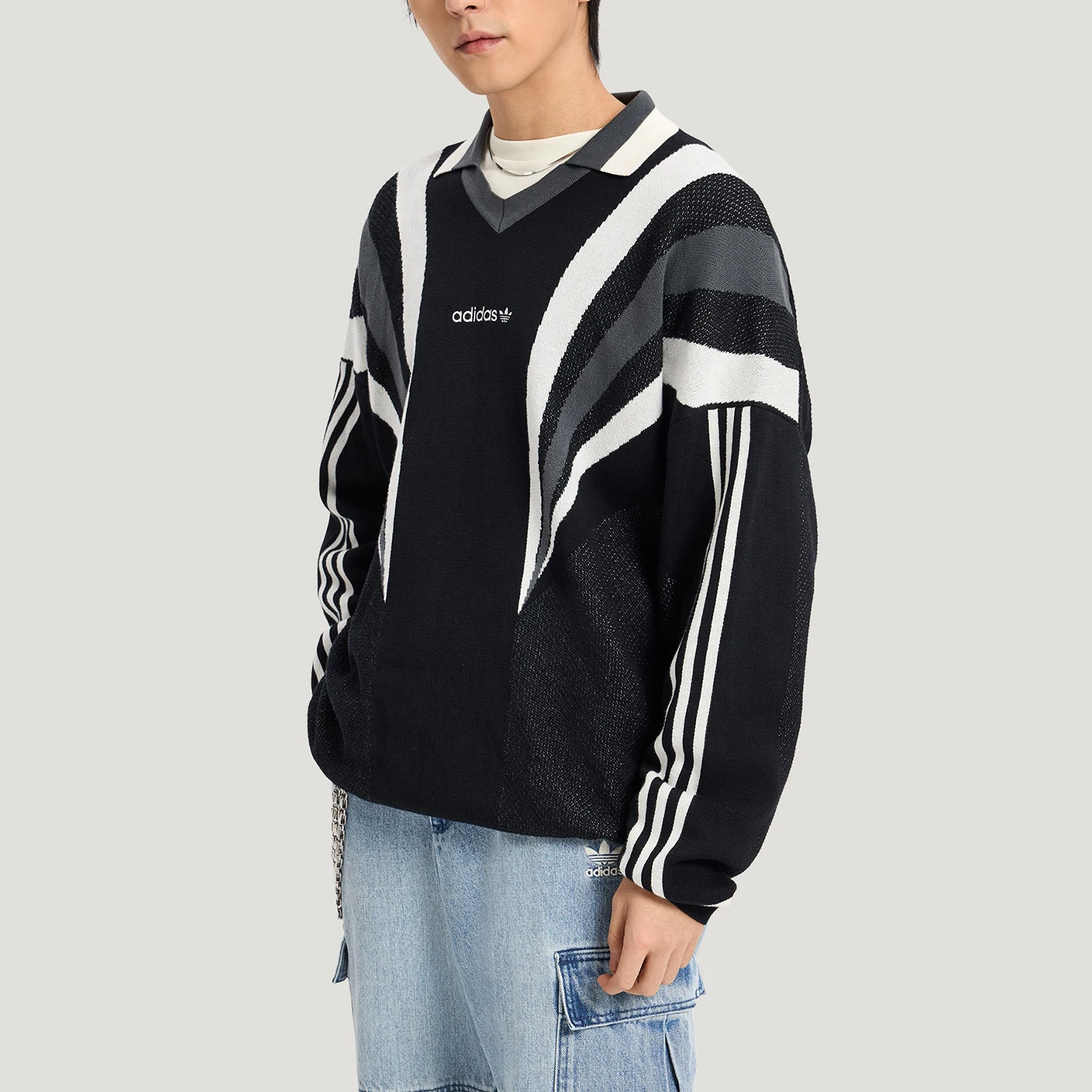 Adidas Authentic Three Leaves Men's Knitted Sports Loose Pullover Sweater KW2018
Adidas Authentic Three Leaves Men's Knitted Sports Loose Pullover Sweater KW2018