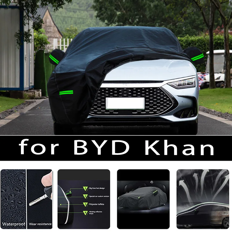 For BYD Khan Car Covers Outdoor Waterproof Sun Rain Snow Protection UV Auto Cover 190T Car Protective Full Covers
For BYD Khan Car Covers Outdoor Waterproof Sun Rain Snow Protection UV Auto Cover 190T Car Protective Full Covers