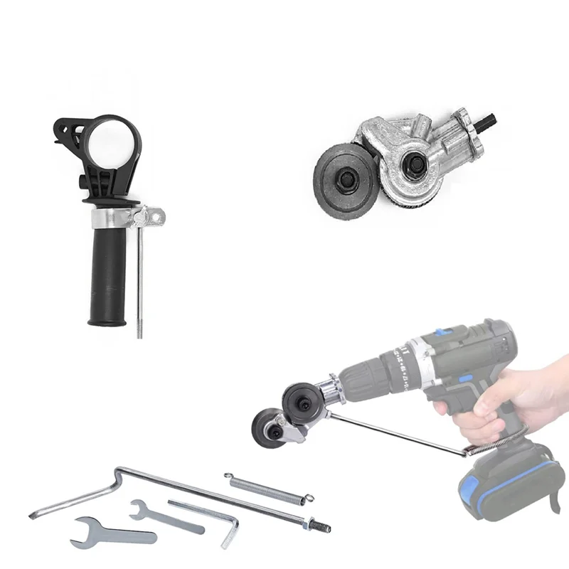 Electric Drill Rotary Plate Cutter Set Electric Iron Scissors Cutting-Free Tool Cutter Durable Easy To Use Silver
Electric Drill Rotary Plate Cutter Set Electric Iron Scissors Cutting-Free Tool Cutter Durable Easy To Use Silver