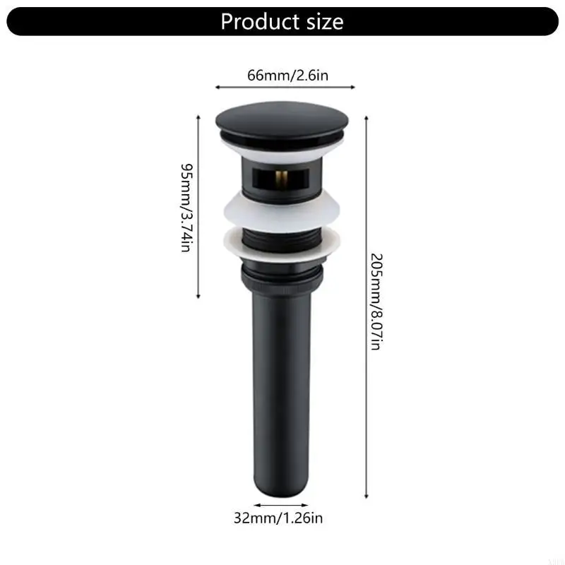 X9FA Universal Kitchen Sink Drain Strainer with Popup Stopper & Overflows Feature
X9FA Universal Kitchen Sink Drain Strainer with Popup Stopper & Overflows Feature