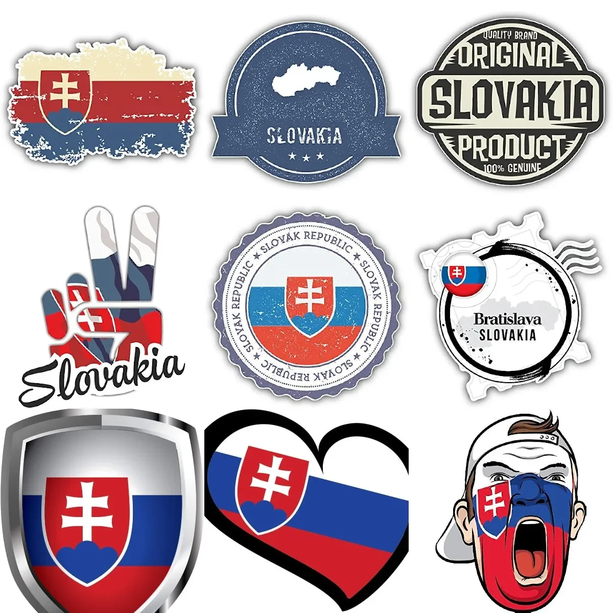 Slovakia National Flag Map National Badge for Wall Window Suitcase Laptop Mirror Scooter Moto Window Trunk Windshield JDM Decal
Slovakia National Flag Map National Badge for Wall Window Suitcase Laptop Mirror Scooter Moto Window Trunk Windshield JDM Decal
