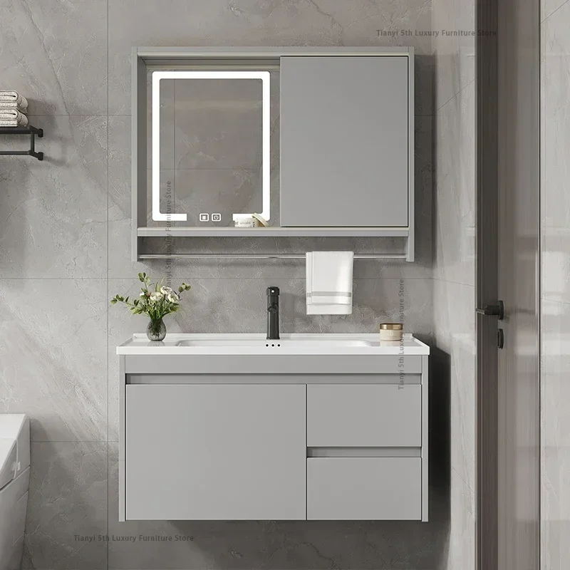 European Style Luxury Bathroom Cabinet Wall-mounted Nordic Solid Wood Fog Removal Mirror Bathroom Furniture Arredo Bagno FYBC
European Style Luxury Bathroom Cabinet Wall-mounted Nordic Solid Wood Fog Removal Mirror Bathroom Furniture Arredo Bagno FYBC