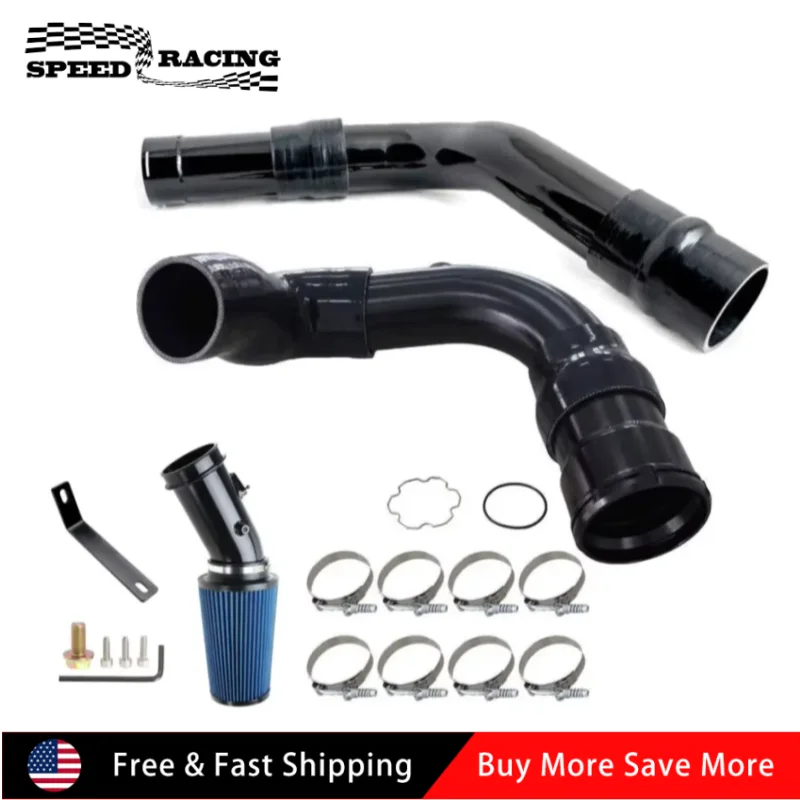 Polished Aluminum Turbo Intercooler Pipe + Cold Air Intake Kit For 2011-2016 Ford F250 F350 F450 Super Duty 6.7L Blue & Black
Polished Aluminum Turbo Intercooler Pipe + Cold Air Intake Kit For 2011-2016 Ford F250 F350 F450 Super Duty 6.7L Blue & Black