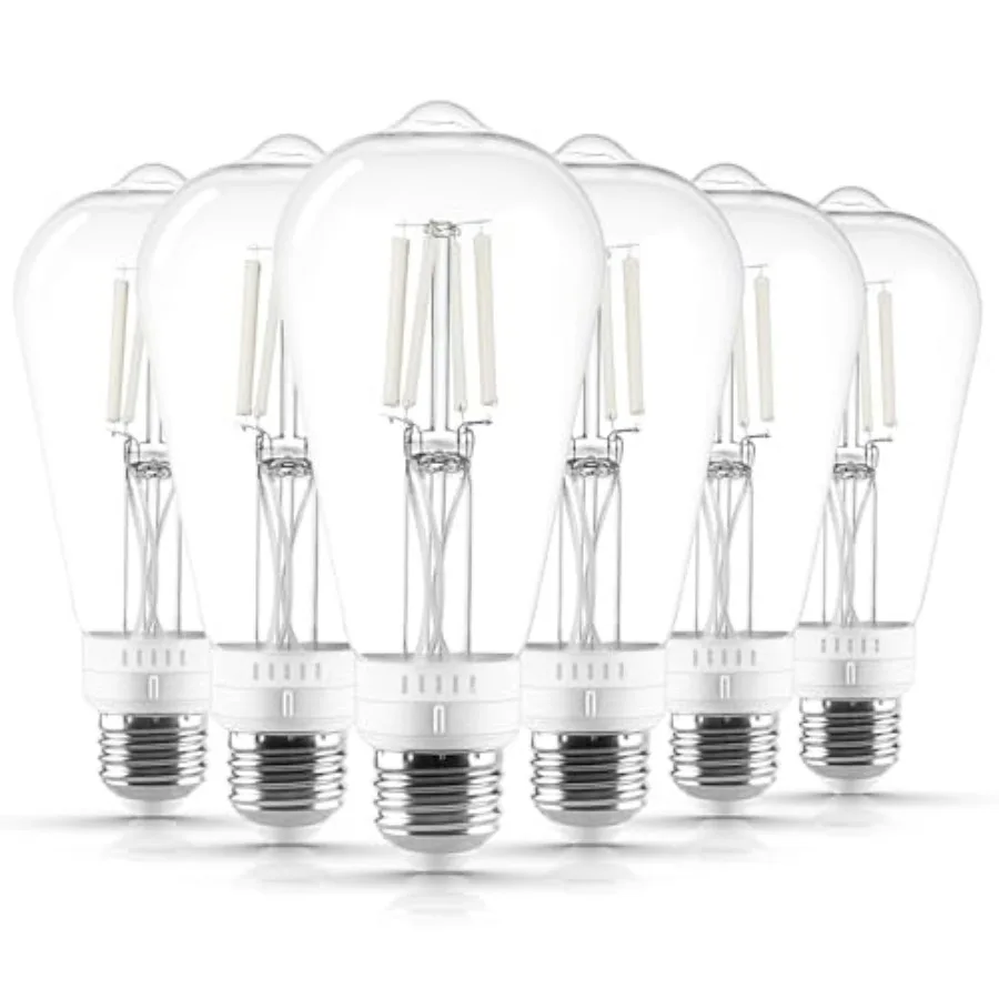 Vintage ST19 LED Light Bulb 60 Watt Equivalent 5CCT 2700K 3000K 3500K 4000K 5000K Dimmable 500 Lumens White Filament LED Edison
Vintage ST19 LED Light Bulb 60 Watt Equivalent 5CCT 2700K 3000K 3500K 4000K 5000K Dimmable 500 Lumens White Filament LED Edison