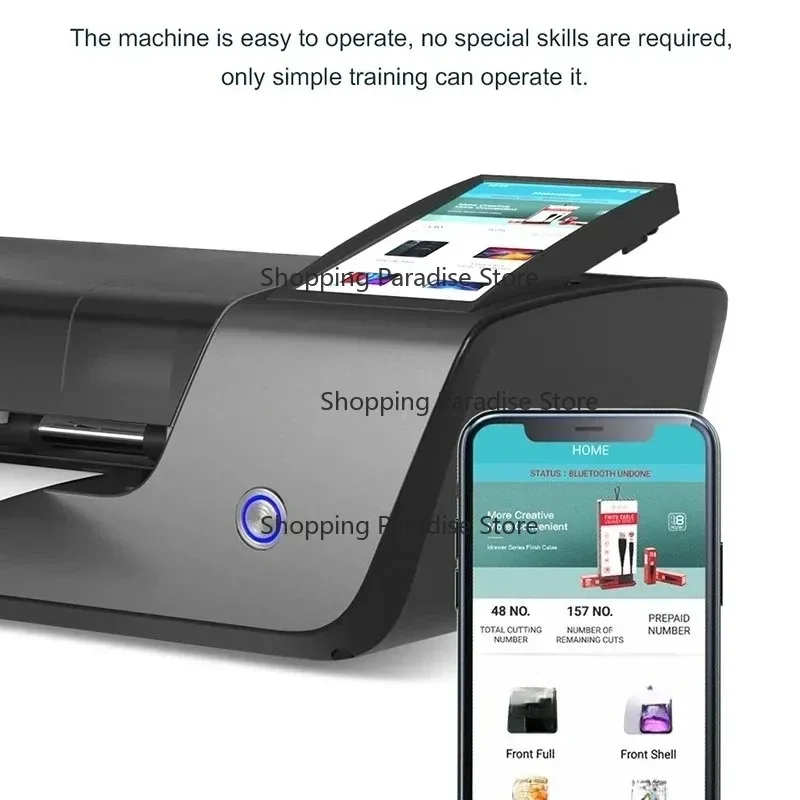 OEM Mobile Phone Back Sticker & Hydrogel Screen Protector Film Cutting Machine for Smart Watches - PC Material