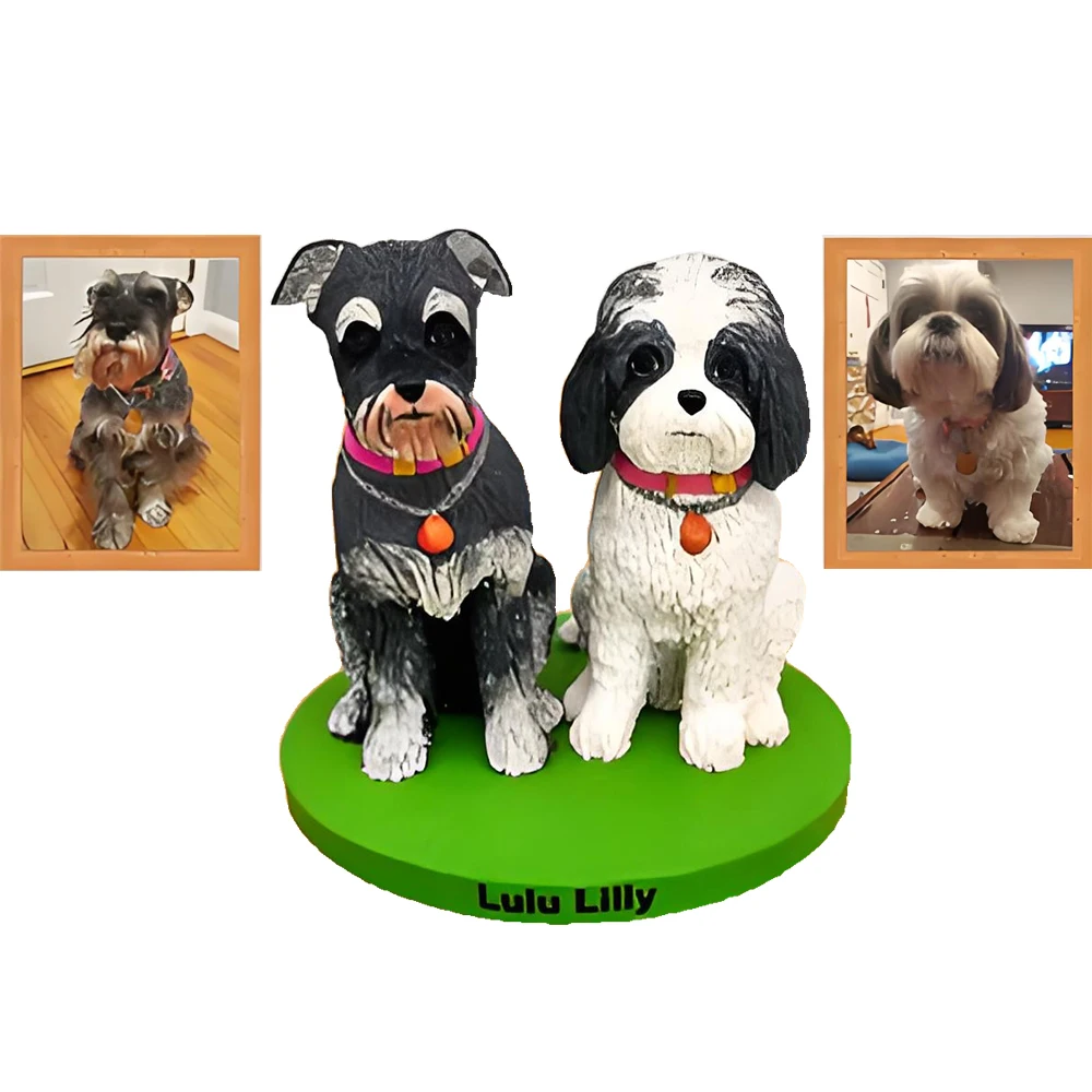 Two Dogs Custom Bobblehead Figurine,Personalized Pet Bobble Heads,Handmade Figure for Cats,Memorial of Your Beloved Furry Friend
Two Dogs Custom Bobblehead Figurine,Personalized Pet Bobble Heads,Handmade Figure for Cats,Memorial of Your Beloved Furry Friend