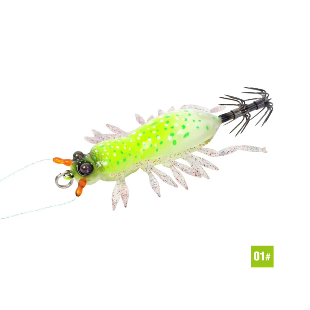 UV Glow Squid Jig EGI Lure for Saltwater For Night Fishing Featuring Soft Leg Movement Rattling Sound and Double Hook Security
UV Glow Squid Jig EGI Lure for Saltwater For Night Fishing Featuring Soft Leg Movement Rattling Sound and Double Hook Security