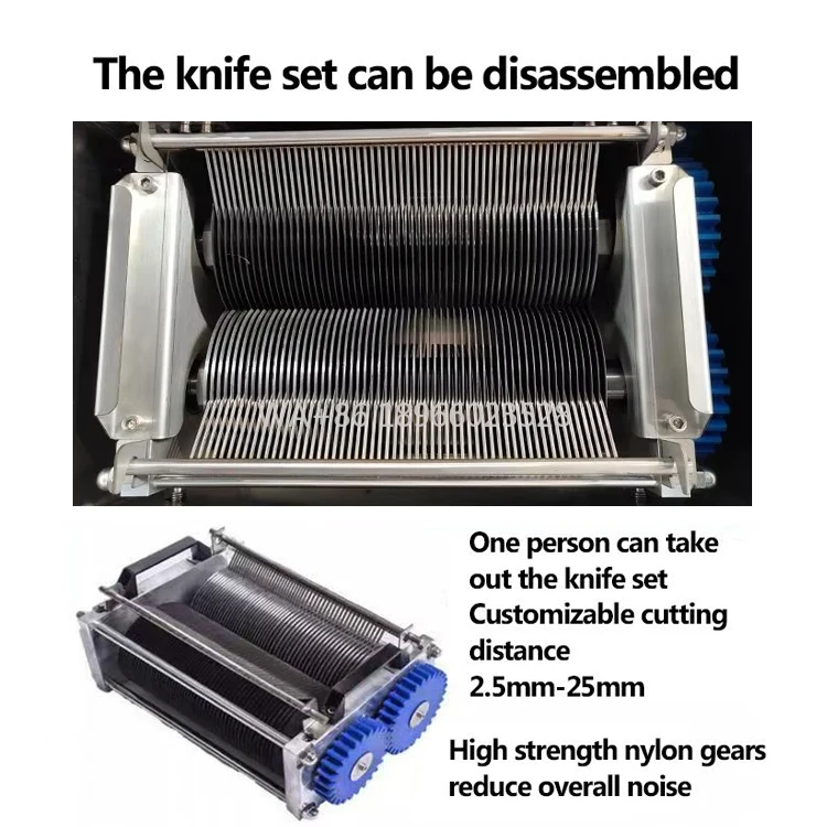 Слайсер-измельчитель для вяленой говядины, фабрика, набор съемных ножей, коммерческое промышленное мясо
Слайсер-измельчитель для вяленой говядины, фабрика, набор съемных ножей, коммерческое промышленное мясо