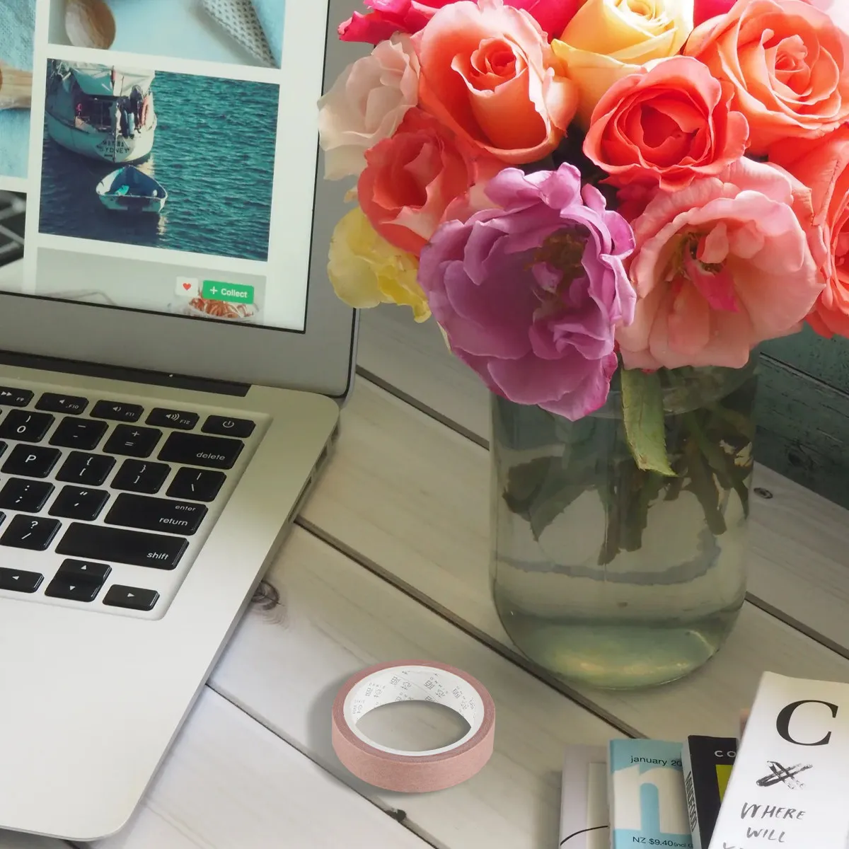 Набор из 5 декоративных цветных бумажных клейких лент васи для DIY-проектов, оформления дневников, фотоальбомов, поделок и упаковки подарков
Набор из 5 декоративных цветных бумажных клейких лент васи для DIY-проектов, оформления дневников, фотоальбомов, поделок и упаковки подарков