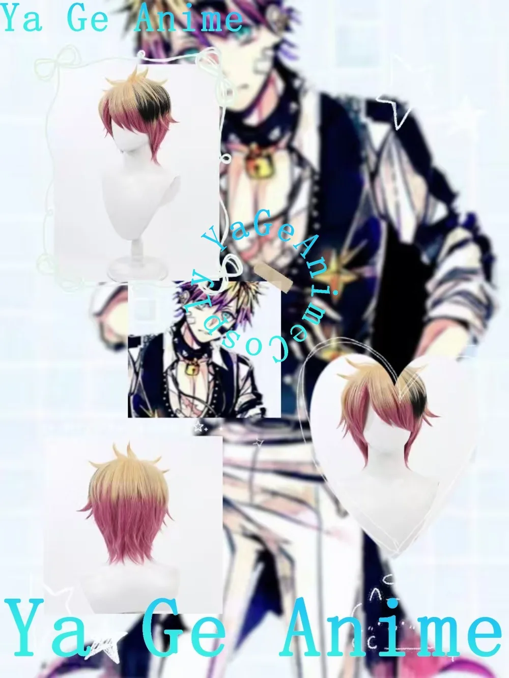 Lono Cosplay Wig Fluffy Top Multi-Color Transition Gradient Devil Butler and Black Cat Anime Role Play Wig
Lono Cosplay Wig Fluffy Top Multi-Color Transition Gradient Devil Butler and Black Cat Anime Role Play Wig