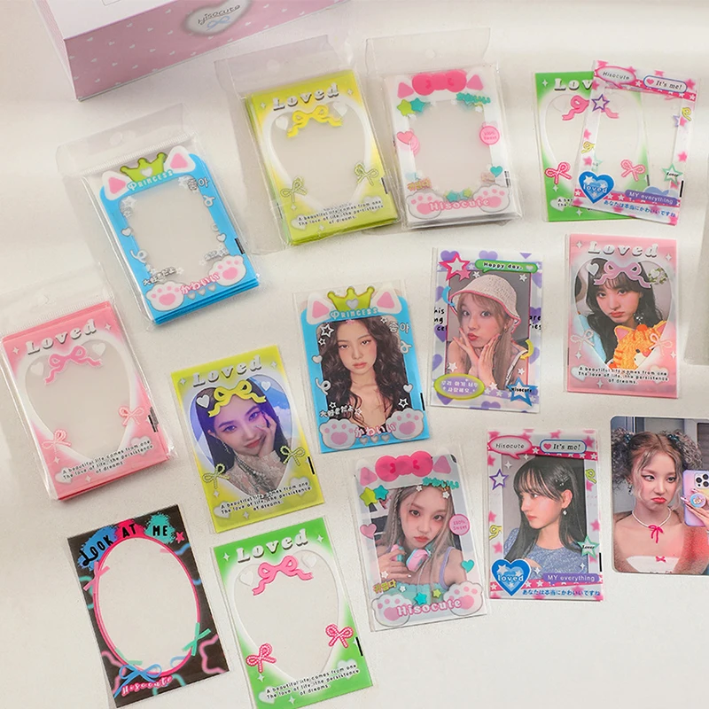 20pcs Kawaii Print Photocard Frame For 3inch Cards Double Print Idol Cards Protect Sleeves
20pcs Kawaii Print Photocard Frame For 3inch Cards Double Print Idol Cards Protect Sleeves