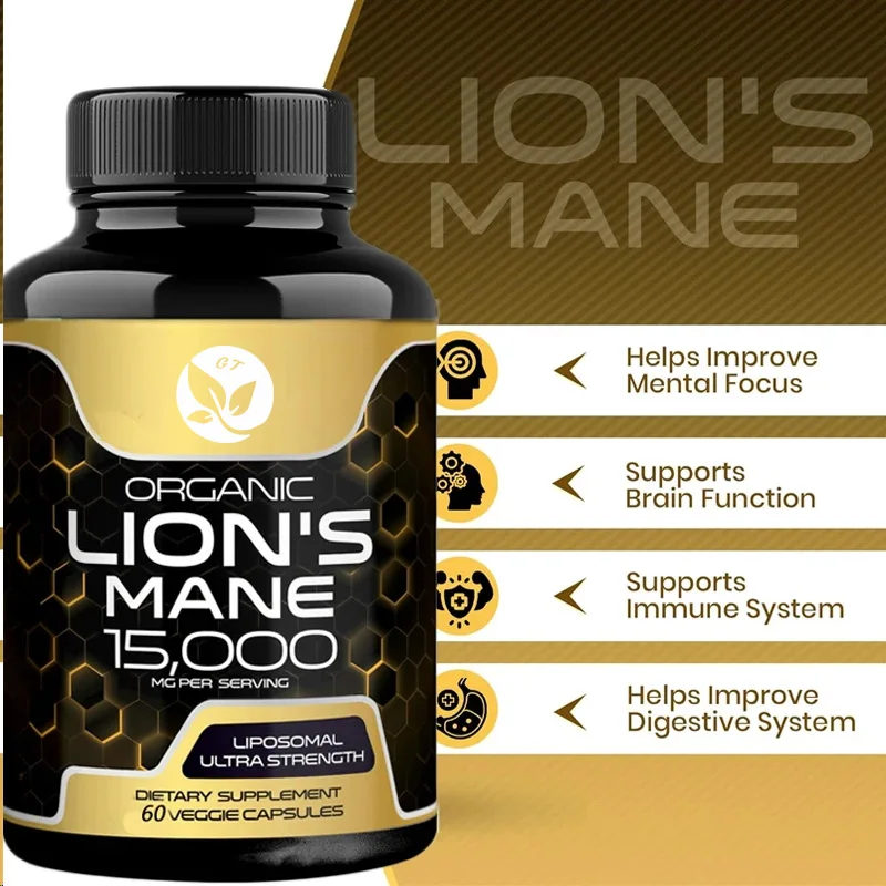 Lions Mane Lion Mane Mushroom Capsules Supplement - 60 таблеток - Грибовая добавка для памяти и в мозге
Lions Mane Lion Mane Mushroom Capsules Supplement - 60 таблеток - Грибовая добавка для памяти и в мозге