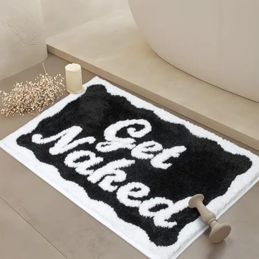 Get Naked Bath Mat Cute Bathroom Rugs 16" x 24", Non-Slip Absorbent Funny Bath Mat, Machine Washable Small Bathroom Decor Showe
Get Naked Bath Mat Cute Bathroom Rugs 16" x 24", Non-Slip Absorbent Funny Bath Mat, Machine Washable Small Bathroom Decor Showe
