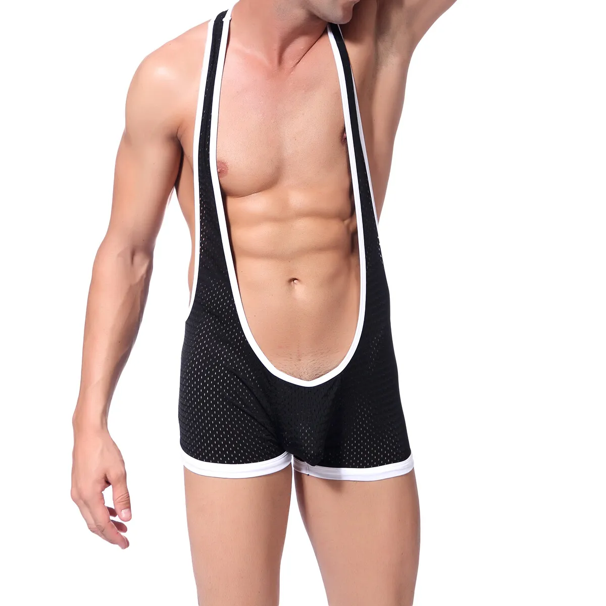 Men Sexy Stretchy Jumpsuits Breathable Mesh Bodysuits One-Piece Underwear Gym Fitness Bodybuilding Undershirts Wrestling Singlet
Men Sexy Stretchy Jumpsuits Breathable Mesh Bodysuits One-Piece Underwear Gym Fitness Bodybuilding Undershirts Wrestling Singlet