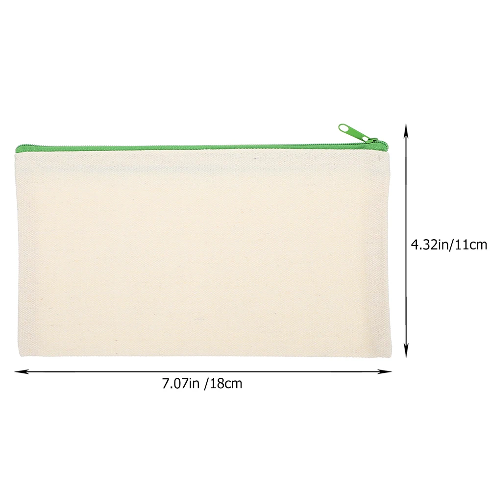 6 Pcs Canvas Pencil Bag Zippered Storage Travel Toiletries Blank Pouch School Portable Pen Holder Makeup Brush Container 11X18
6 Pcs Canvas Pencil Bag Zippered Storage Travel Toiletries Blank Pouch School Portable Pen Holder Makeup Brush Container 11X18