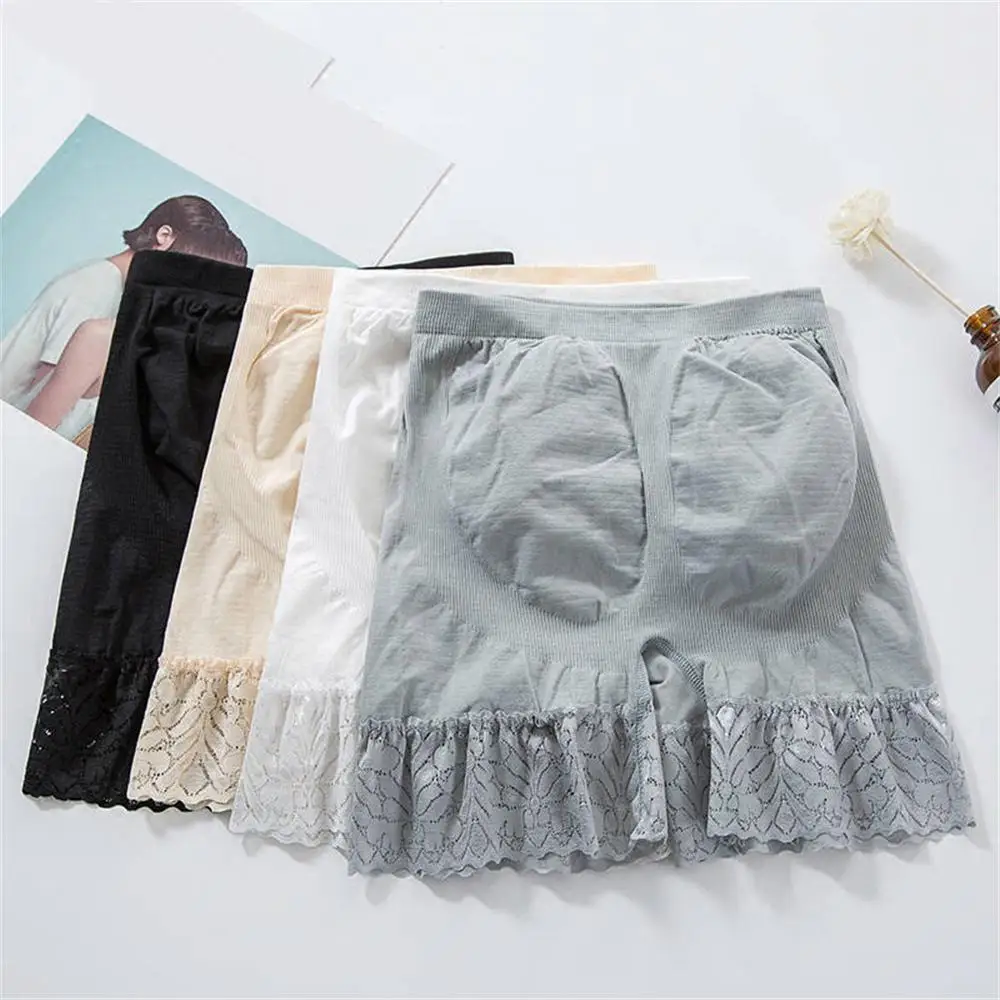 Abdomen Lace Lace Bottoming Safety Pants Silver Ion Summer Womens Anti-exposure Seamless Large Size Boxer Pants Hip Lift
Abdomen Lace Lace Bottoming Safety Pants Silver Ion Summer Womens Anti-exposure Seamless Large Size Boxer Pants Hip Lift