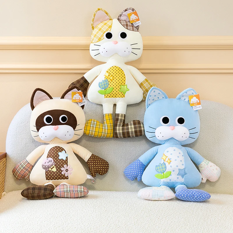 65cm Patchwork Cat Plush Toy, Soft Stuffed Animal Doll with Checkered & Polka Dot Design, Cute Gift for Kids & Cat Lovers
65cm Patchwork Cat Plush Toy, Soft Stuffed Animal Doll with Checkered & Polka Dot Design, Cute Gift for Kids & Cat Lovers