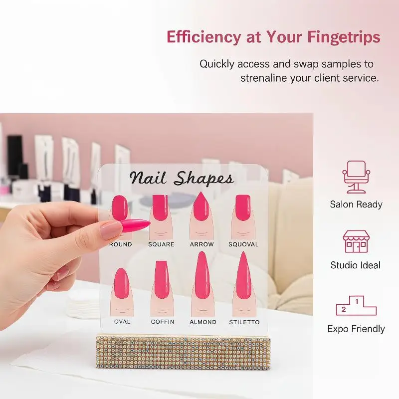 Nail Display Stand Nail Salons Decor Acrylic Nail Art Signboard Nail Shape Display Rack Wearing Armor Display Board Artwork Rack
Nail Display Stand Nail Salons Decor Acrylic Nail Art Signboard Nail Shape Display Rack Wearing Armor Display Board Artwork Rack