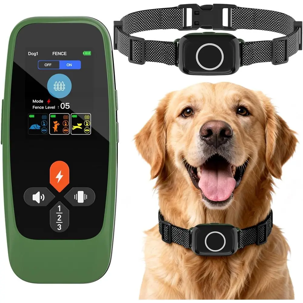 4-in-1 Dog Training Collar with Remote, Bark Control, Status Monitor, Waterproof for Medium to Large Dogs
4-in-1 Dog Training Collar with Remote, Bark Control, Status Monitor, Waterproof for Medium to Large Dogs