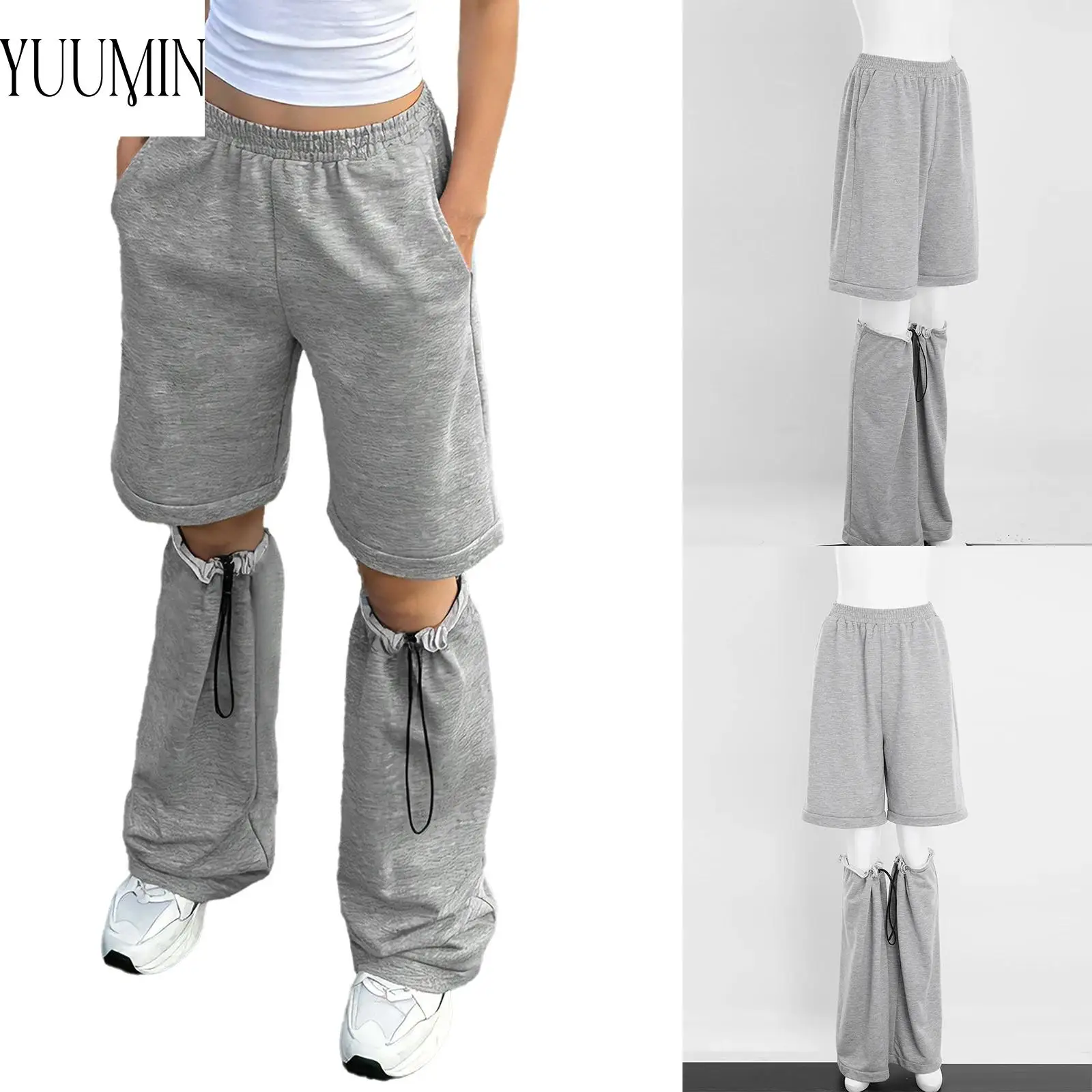 Women's Fashion Hiking Camping Zip-Off Pants Convertible Shorts Drawstring Leg Warmers Stretchy Camping Sweatpants Sportswear
Women's Fashion Hiking Camping Zip-Off Pants Convertible Shorts Drawstring Leg Warmers Stretchy Camping Sweatpants Sportswear