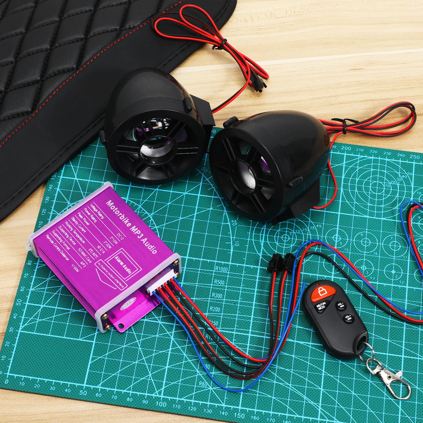 1 комплект автомобильной аудиосистемы, беспроводные мотоциклетные колонки, высококачественный звук, простая установка, совместимая с несколькими
1 комплект автомобильной аудиосистемы, беспроводные мотоциклетные колонки, высококачественный звук, простая установка, совместимая с несколькими