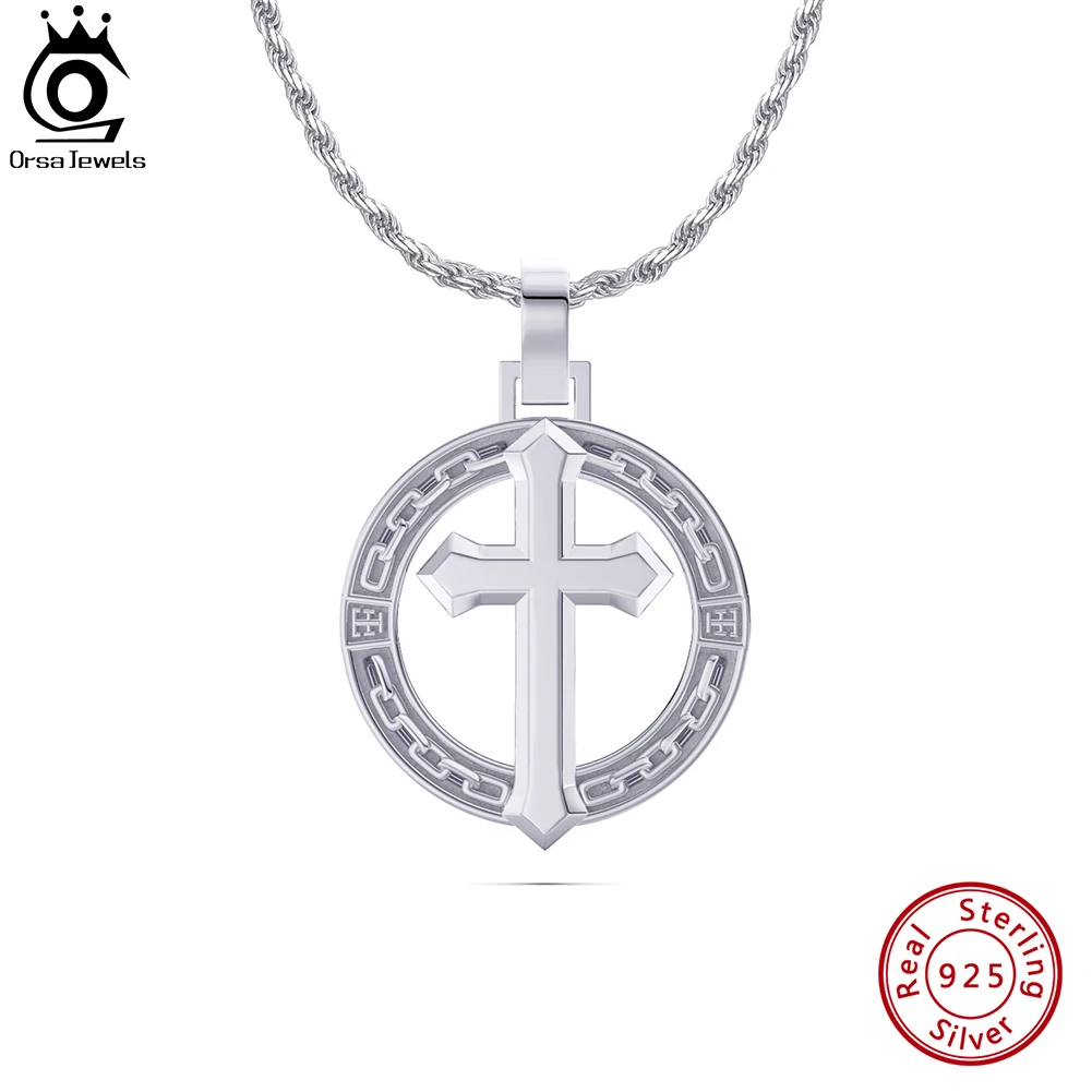 ORSA JEWELS 925 Sterling Silver Goth Cross Pendant Necklace for Men Women Fashion Necklace Hip Hop Style Party Jewelry Gift NMN3
ORSA JEWELS 925 Sterling Silver Goth Cross Pendant Necklace for Men Women Fashion Necklace Hip Hop Style Party Jewelry Gift NMN3