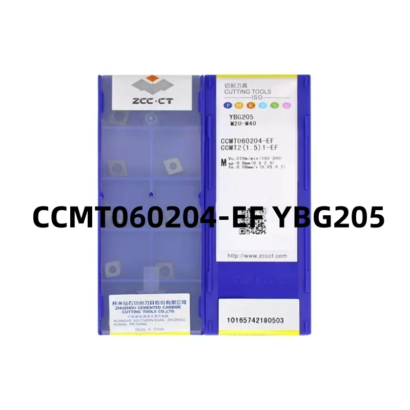 ZCC.CT CCMT060202-EF YBG205 CCMT060202-EF YBG205 Поворотная лопасть карбидные режущие инструменты 10 шт.
ZCC.CT CCMT060202-EF YBG205 CCMT060202-EF YBG205 Поворотная лопасть карбидные режущие инструменты 10 шт.