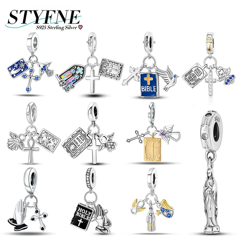 Silver 925 Cross Charms Religion Biblical Pigeon Pendant Fit Original Bracelet Necklace for Women Fine Jewelry Gift Diy
Silver 925 Cross Charms Religion Biblical Pigeon Pendant Fit Original Bracelet Necklace for Women Fine Jewelry Gift Diy